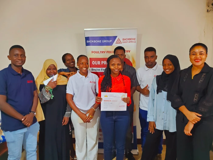 Backbone Tanzania sales and customer care team